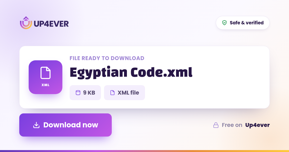Download Egyptian Code xml