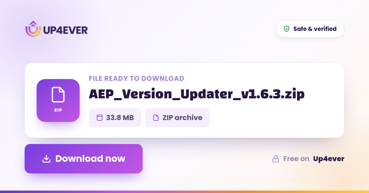 Download AEP Version Updater zip